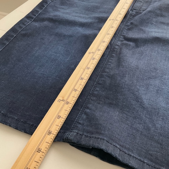 J.Jill Denim Smooth Fit Dark Blue Pencil Skirt - Classic Women's Skirt - Picture 8 of 11